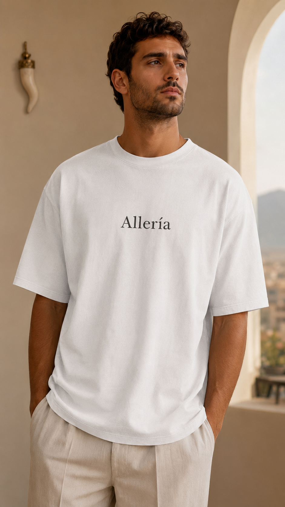 Allería — White regular fit t-shirt
