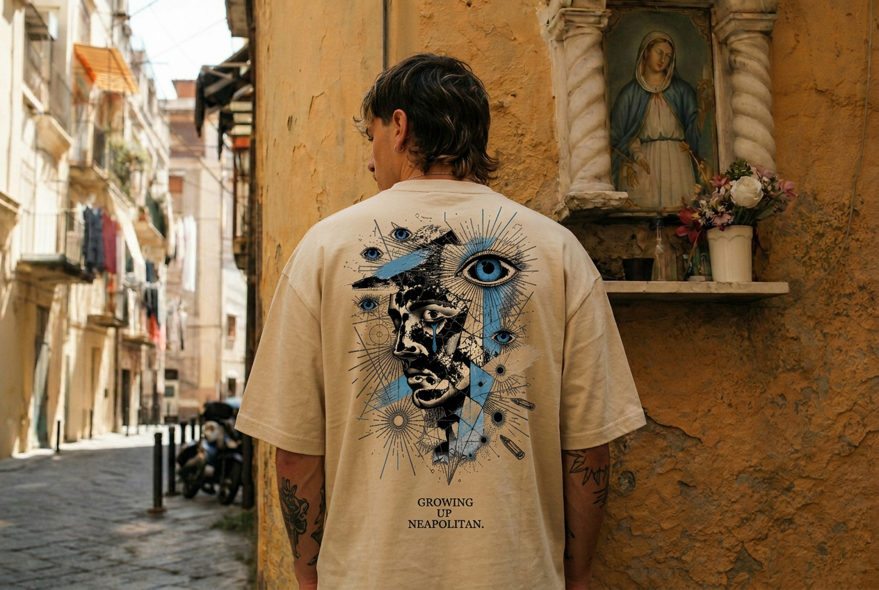 Retro tee evil eyes — Growing Up Neapolitan